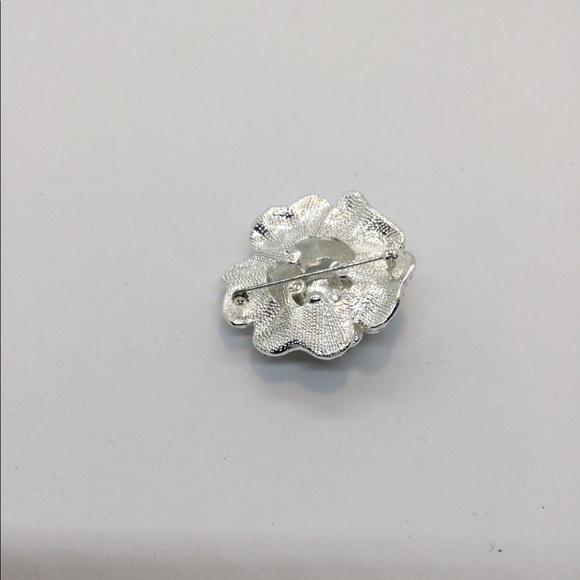 Large 2” Rhinestone Crystal Brooch - Picture 2 of 2